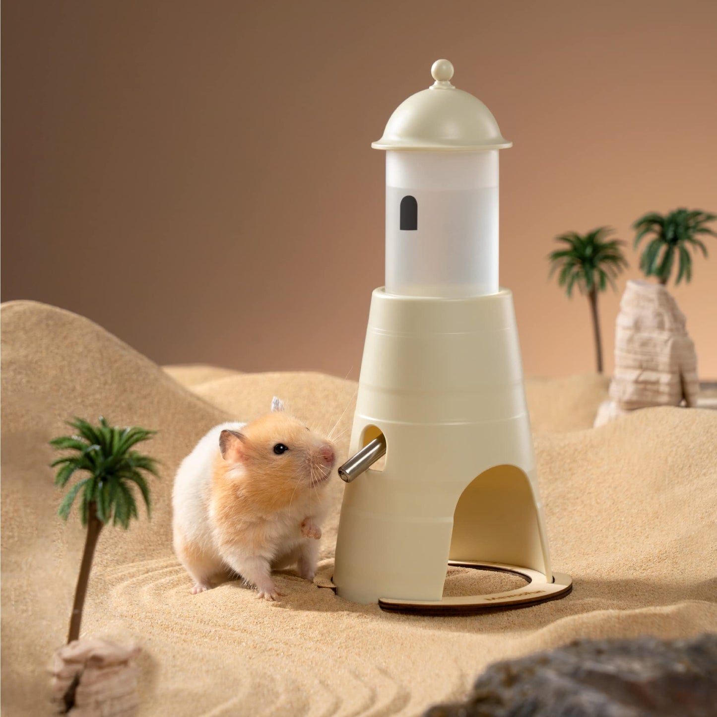 MEWOOFUN Hamster Water Bottle With Stand & Hideout Space 150ml Convenient And Comfortable Solution For Dwarf Hamsters Gerbil - PetsWage