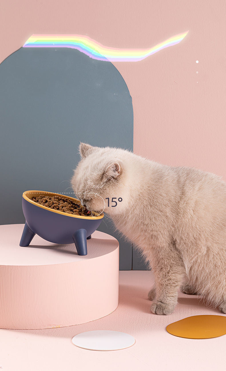 Premium Cat Food Bowl - Elevate Mealtime for Your Feline Friend Cat Food Bowl With Stand Non-slip Cat Food Bowl Pet Food Bowl for Cats Dogs Bunny Rabbit