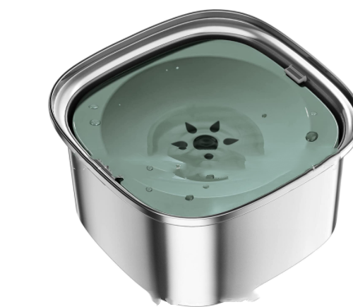 Pet Stainless Steel Water Bowl Large Capacity Floating - PetsWage