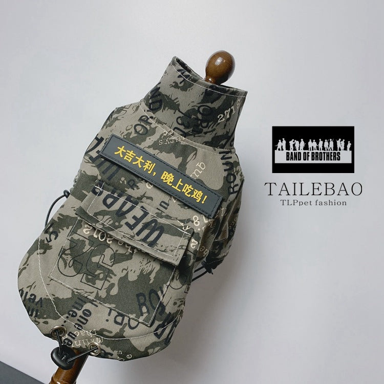 Vêtements de camouflage extérieurs personnalisés pour animaux de compagnie