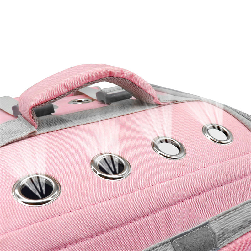 Pet Cat Carrier Backpack Breathable Cat Travel Outdoor Shoulder Bag For Small Dogs Cats Portable Packaging Carrying Pet Supplies - PetsWage