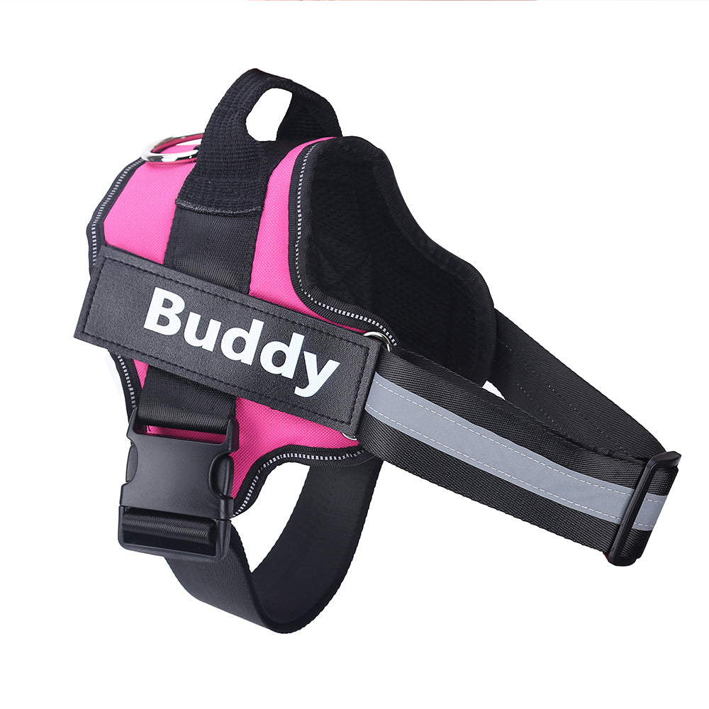 Personalized Dog Harness- A Tailored Experience for Your Canine Companion!  Reflective Breathable Adjustable No Pull Pet Safety Walking Harness Vest For Small & Large Dogs