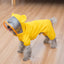 Dog raincoat Rain-resistant pet clothing Reflective dog raincoat Dog raincoat with leash hole Dog raincoat with sleeves