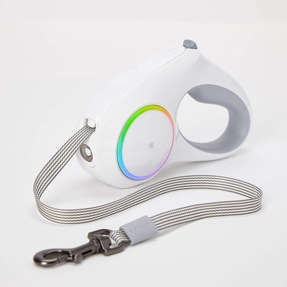 Dog LED Lighted Retractable Leash features a bright LED HEADLIGHT  leash with 800mAh - PetsWage