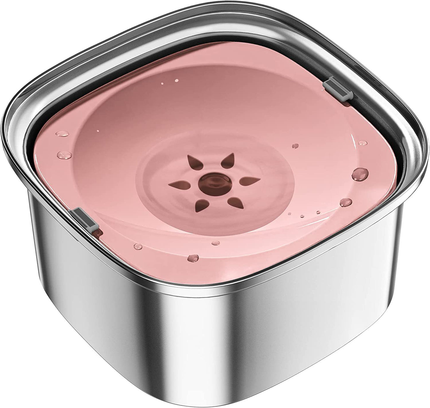 Pet Stainless Steel Water Bowl Large Capacity Floating - PetsWage