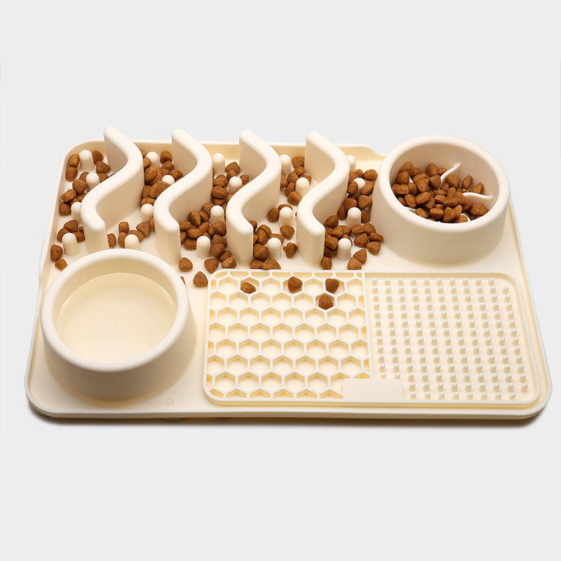 Pet Silicone Licking  Eat Pad Dog Smelling Mat Multifunctional Food Bowl Different Textures whose Design Effectively reduces the speed of a Pet’s Eating - PetsWage