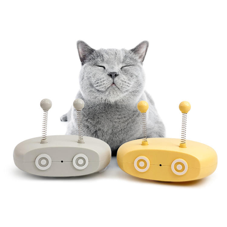 Electric Cat Interactive Toys Funny Pet Teasing Robot Laser Toys Automatic Steering Walking Sticks - PetsWage