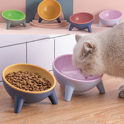 Premium Cat Food Bowl - Elevate Mealtime for Your Feline Friend Cat Food Bowl With Stand Non-slip Cat Food Bowl Pet Food Bowl for Cats Dogs Bunny Rabbit