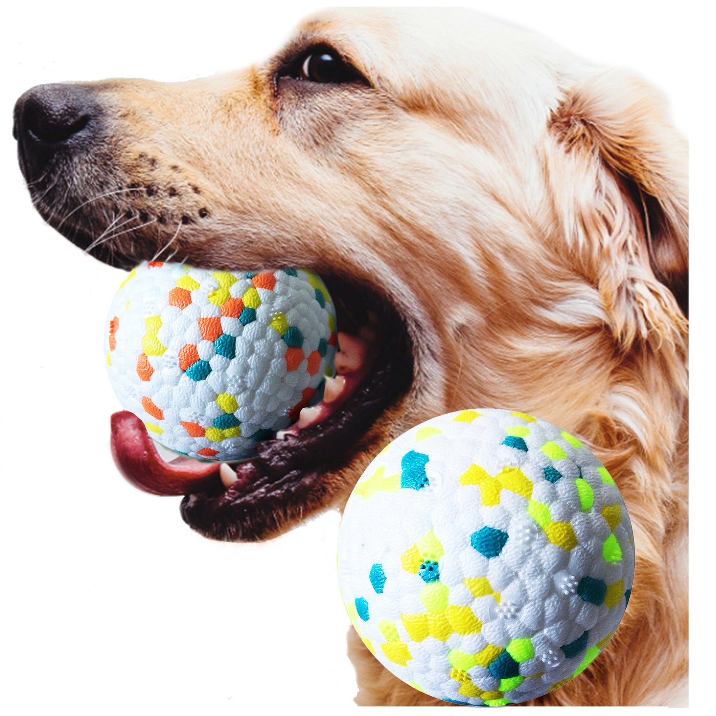 Dog Dental Care Chewing Ball Toy - Healthy Teeth, Happy Pup! High-Elasticity  Bite Resistant Tooth & Molar Cleaning Dog & Pup Interactive Throw Catch Chew Bounce Ball Toy