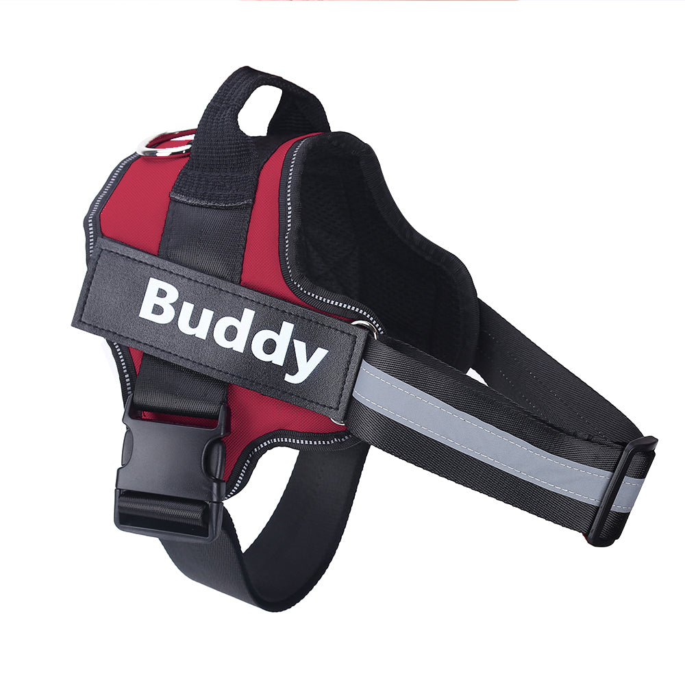 Personalized Dog Harness- A Tailored Experience for Your Canine Companion!  Reflective Breathable Adjustable No Pull Pet Safety Walking Harness Vest For Small & Large Dogs