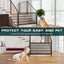 Pets Dog Cat Baby Safety Gate Mesh Fence Magic Portable Guard Net Stairs Doors - PetsWage