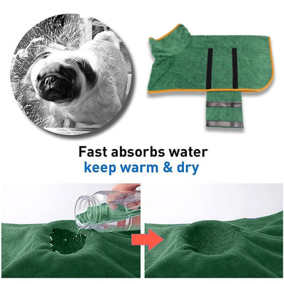 PetsWage™ Super Absorbent Pet Bathrobe