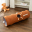 Cat dog Tunnel Cartoon Straight Foldable Playing Brown Bear Cartoon Toy Tunnel - PetsWage