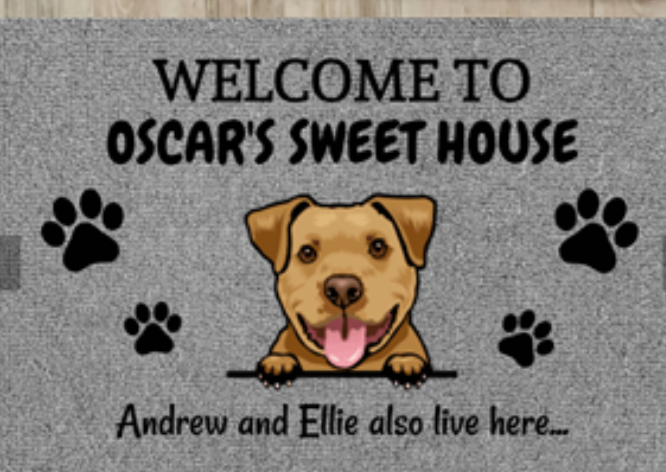 PetsWage™ Personalized Doormat