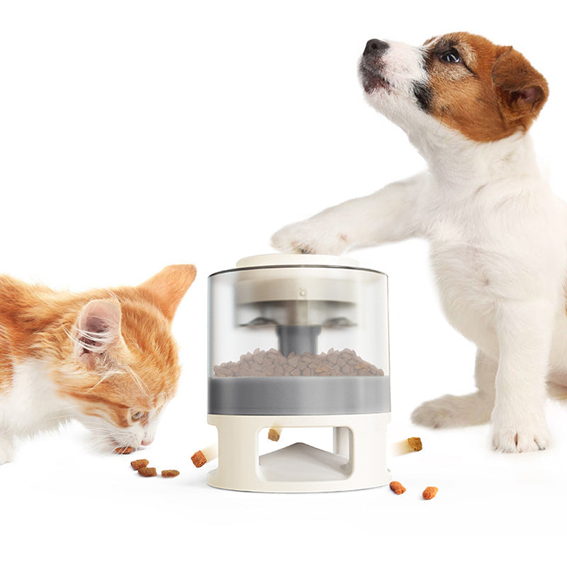 Pet Treat and Food Dispensing Anti Slip Catapult Interactive Feeding Toy For Cat and Dog